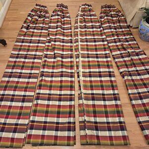 4 Pinch Pleated Custom 100% Pure Silk WIndow Treatments